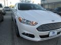 2014 White Platinum Ford Fusion Titanium  photo #3