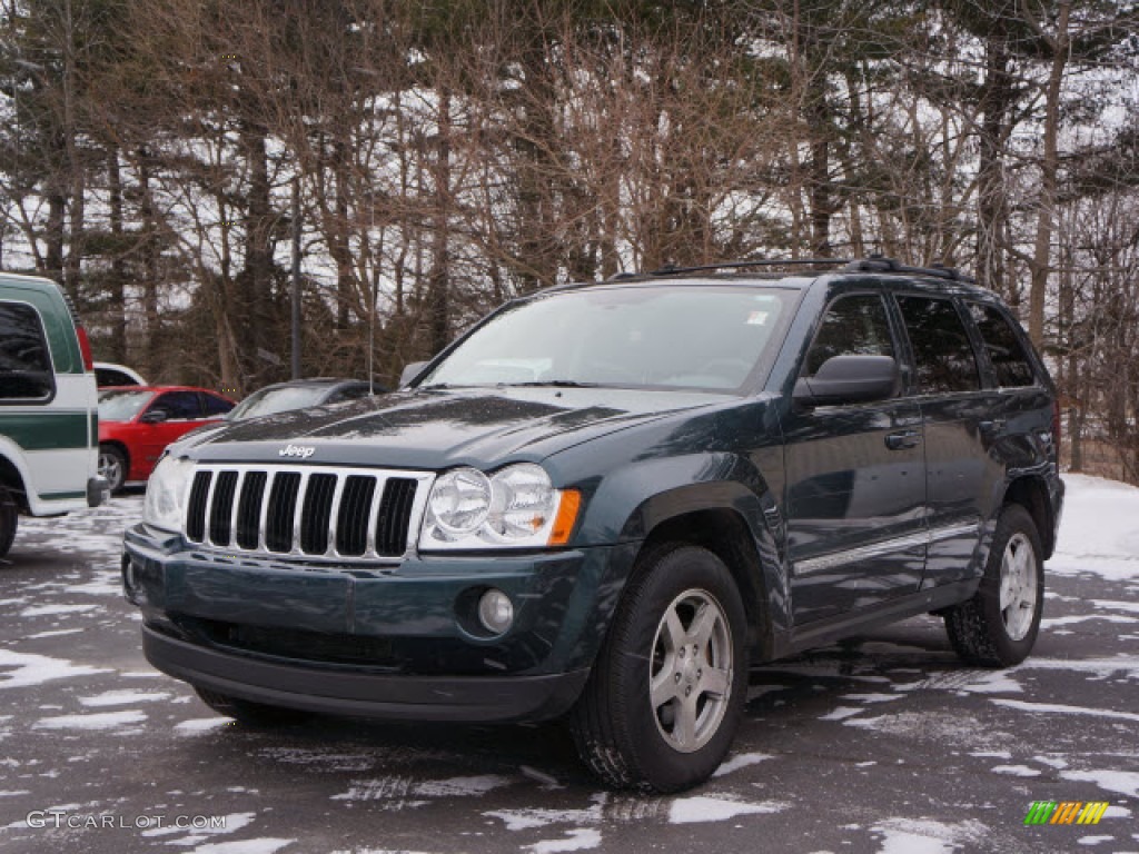 2005 Grand Cherokee Limited 4x4 - Deep Beryl Green Pearl / Medium Slate Gray photo #4