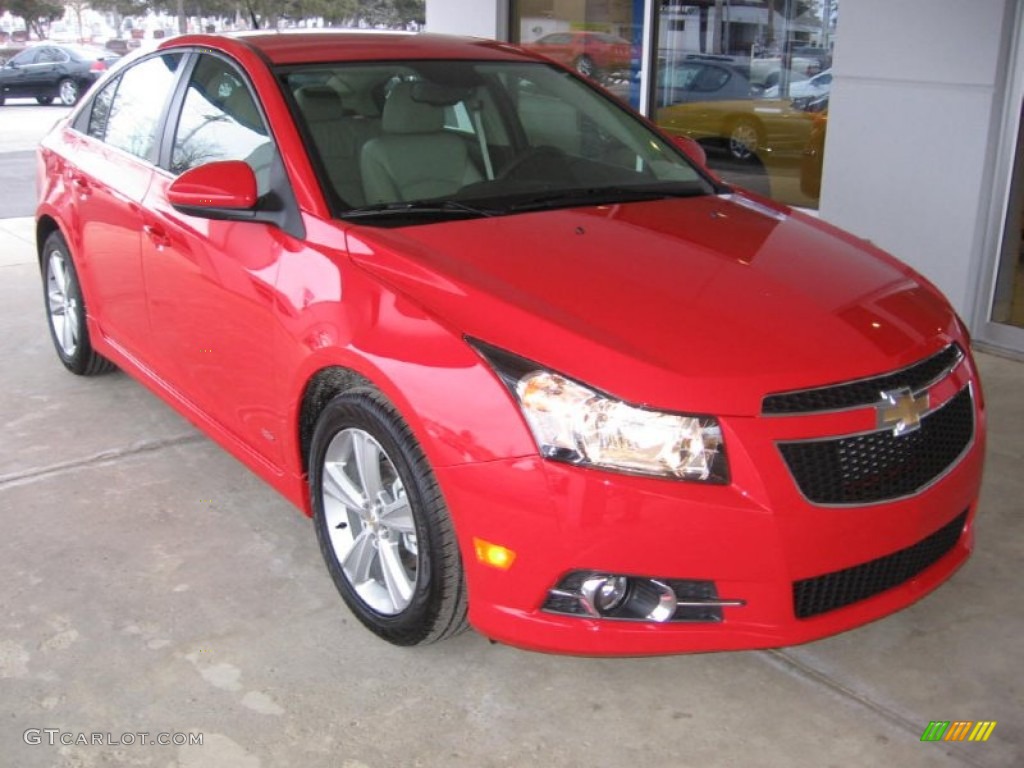 2014 Cruze LT - Red Hot / Cocoa/Light Neutral photo #1