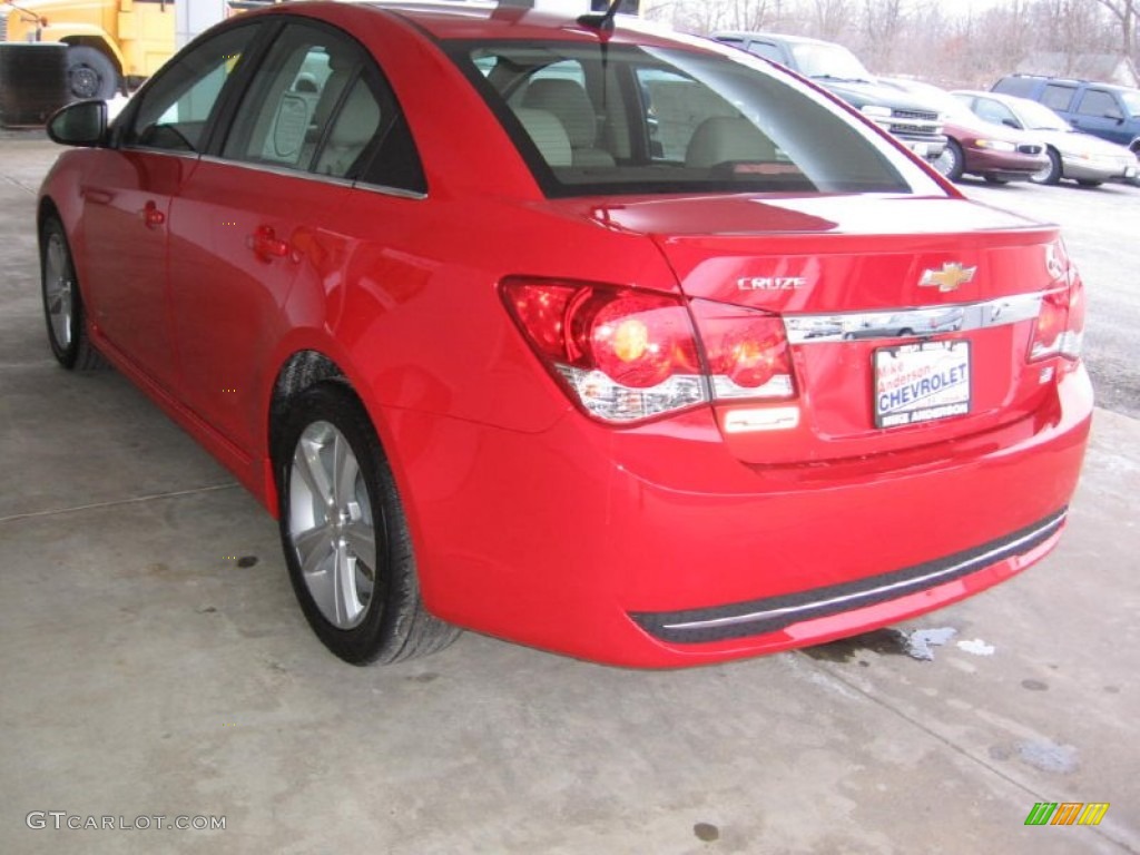 2014 Cruze LT - Red Hot / Cocoa/Light Neutral photo #3