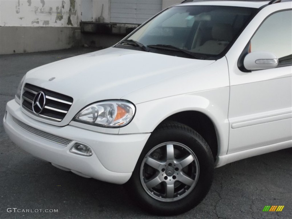 2003 ML 500 4Matic - Alabaster White / Borneo/Java photo #3