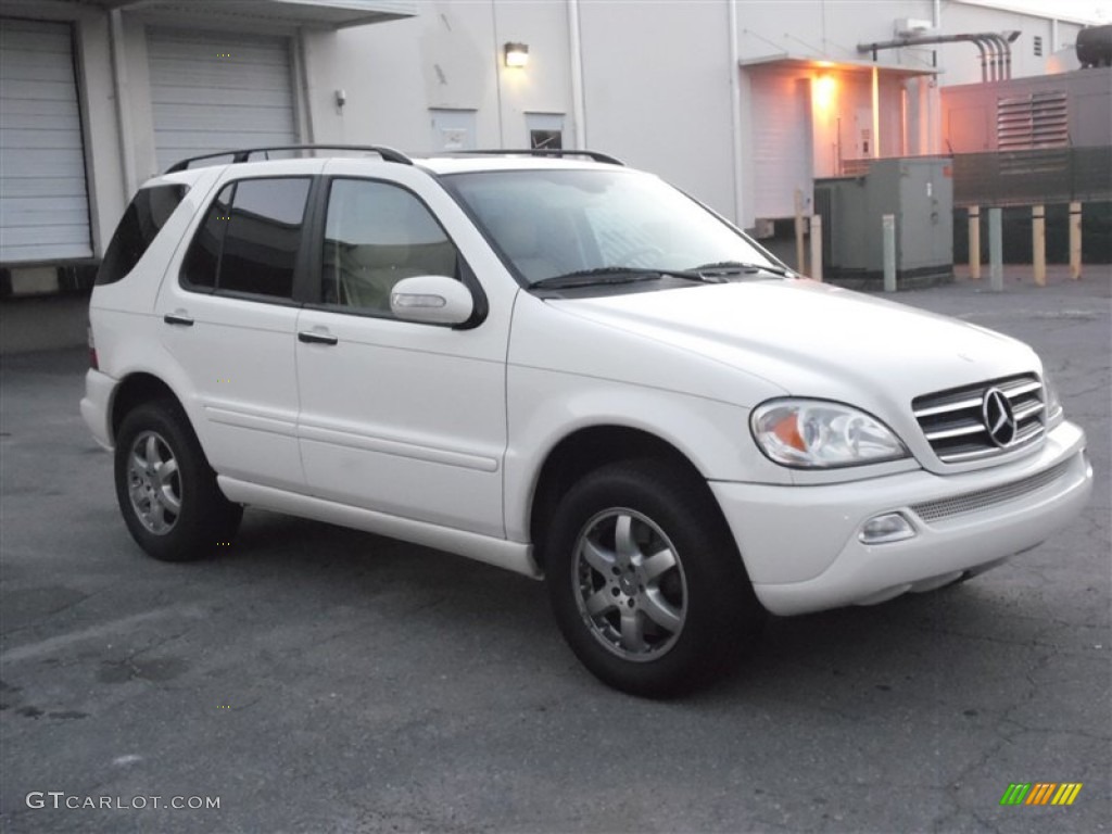 2003 ML 500 4Matic - Alabaster White / Borneo/Java photo #4