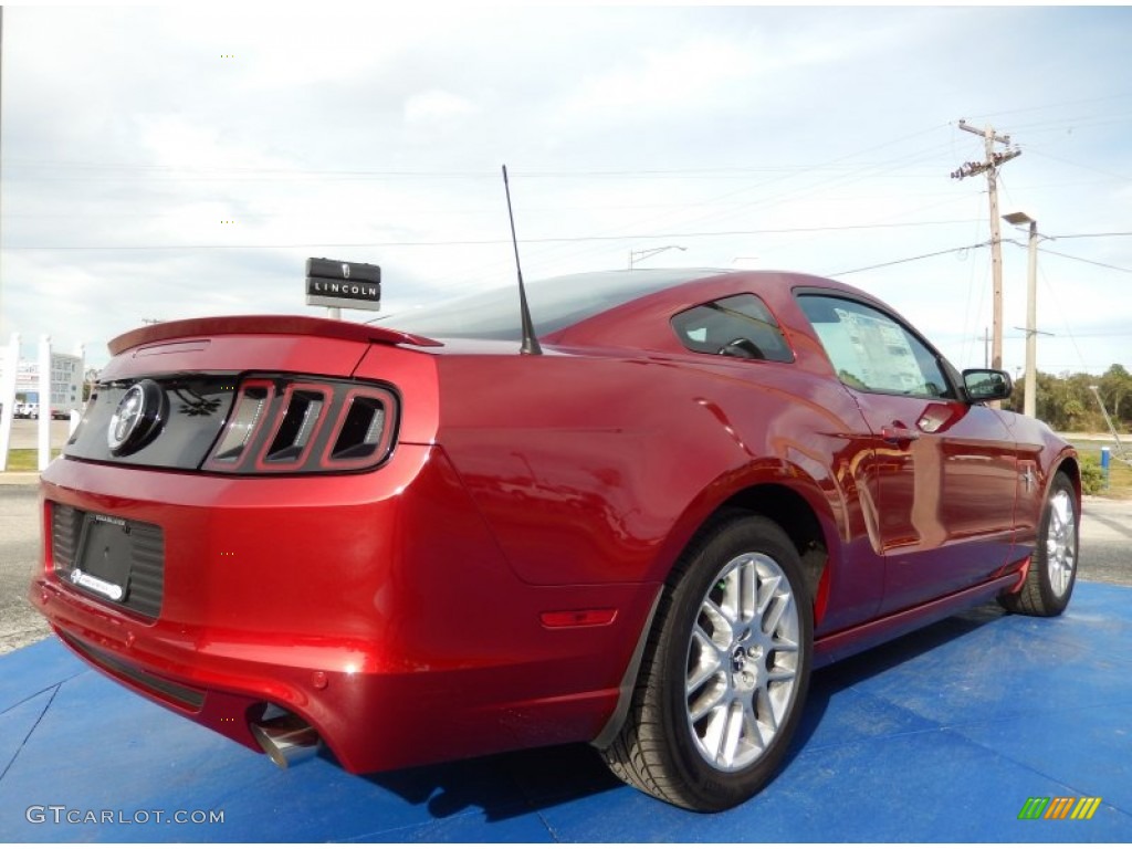 2014 Mustang V6 Premium Coupe - Ruby Red / Charcoal Black photo #3