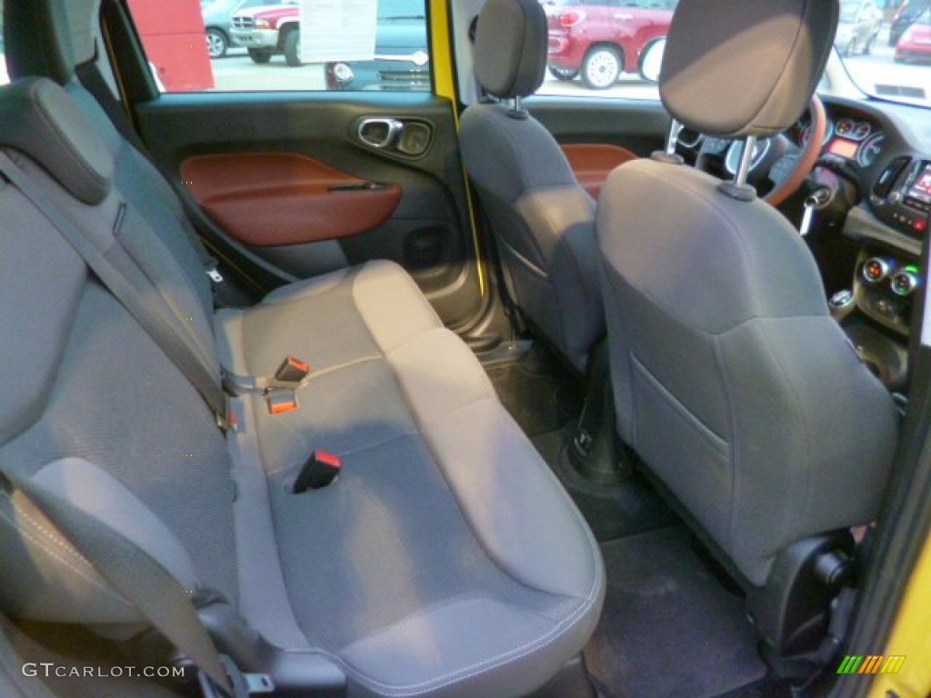 Black/Marrone (Black/Brown) Interior 2014 Fiat 500L Trekking Photo #89777246