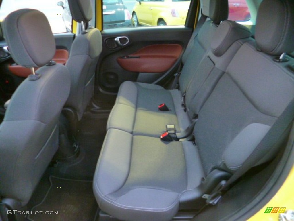 Black/Marrone (Black/Brown) Interior 2014 Fiat 500L Trekking Photo #89777288