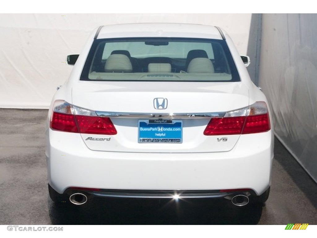 2014 Accord EX-L V6 Sedan - White Orchid Pearl / Ivory photo #6