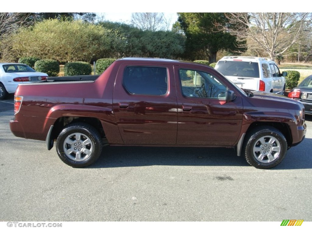 Dark Cherry Pearl 2007 Honda Ridgeline RTX Exterior Photo #89780315