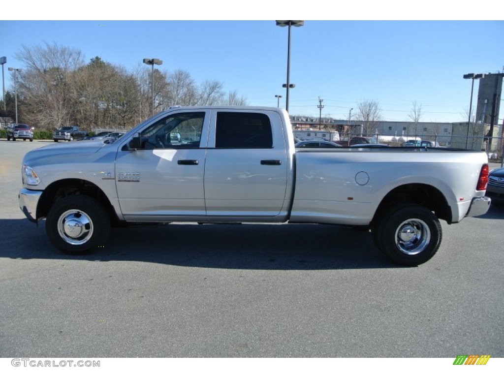 Bright Silver Metallic 2014 Ram 3500 Tradesman Crew Cab 4x4 Dually Exterior Photo #89781146