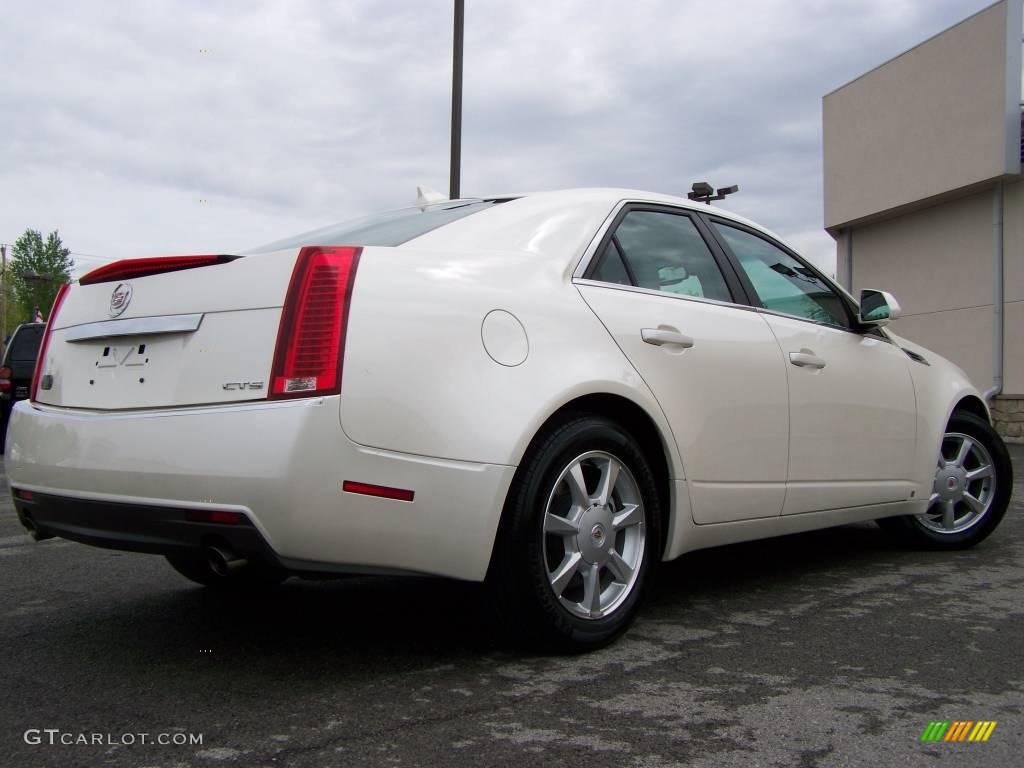 2009 CTS Sedan - White Diamond Tri-Coat / Light Titanium/Ebony photo #8