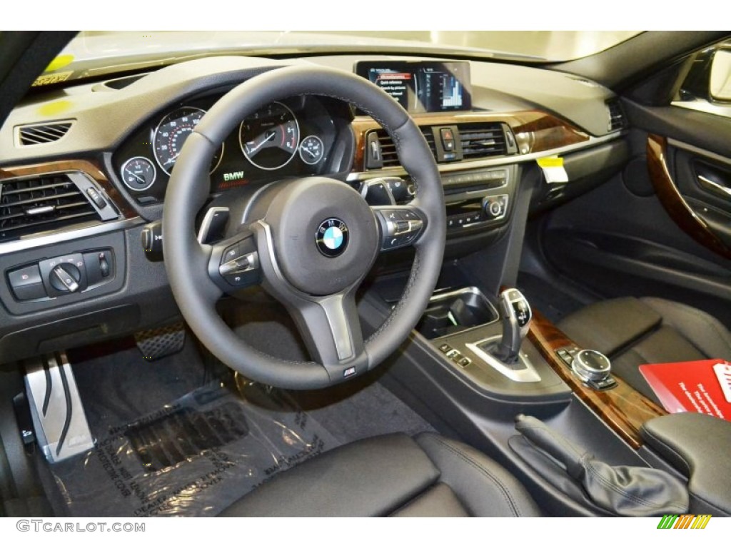 Black Interior 2014 BMW 3 Series 328d Sedan Photo #89784596