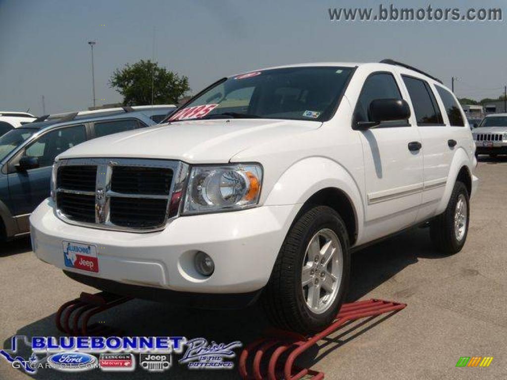 2009 Durango SLT - Bright White / Dark Slate Gray/Light Slate Gray photo #1