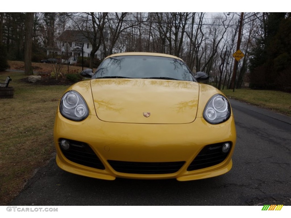 2012 Cayman R - Speed Yellow / Black photo #2
