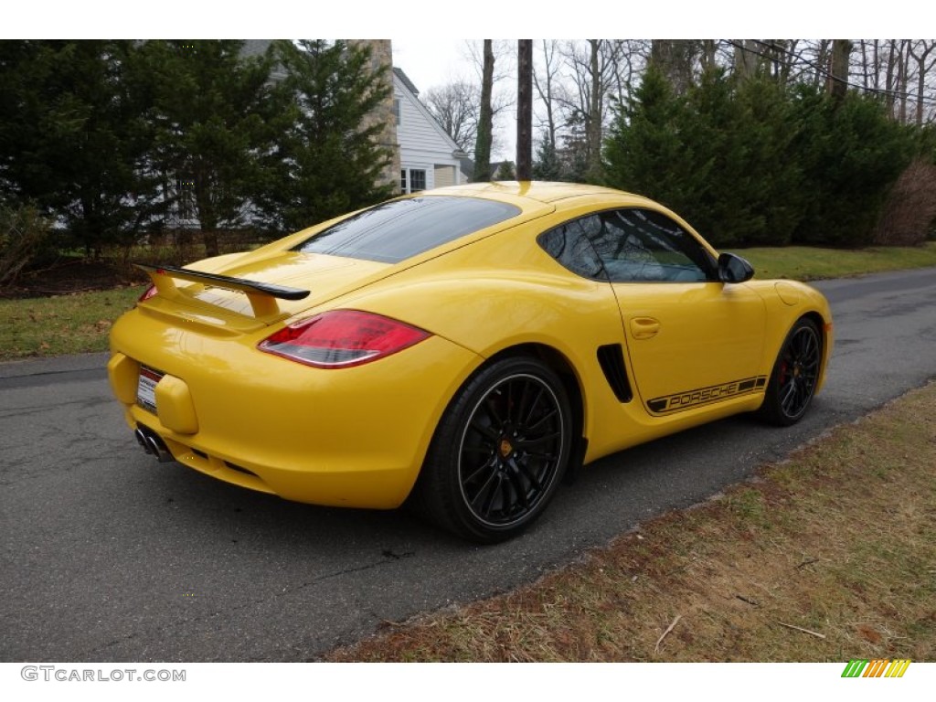 2012 Cayman R - Speed Yellow / Black photo #6