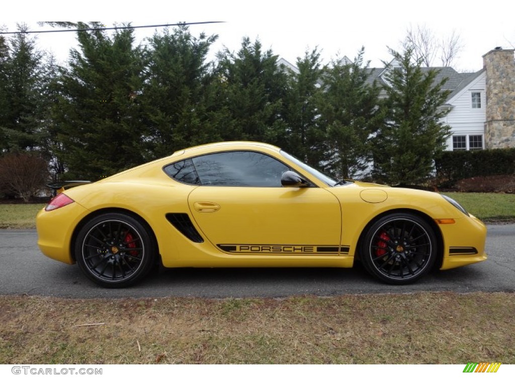 Speed Yellow 2012 Porsche Cayman R Exterior Photo #89785163