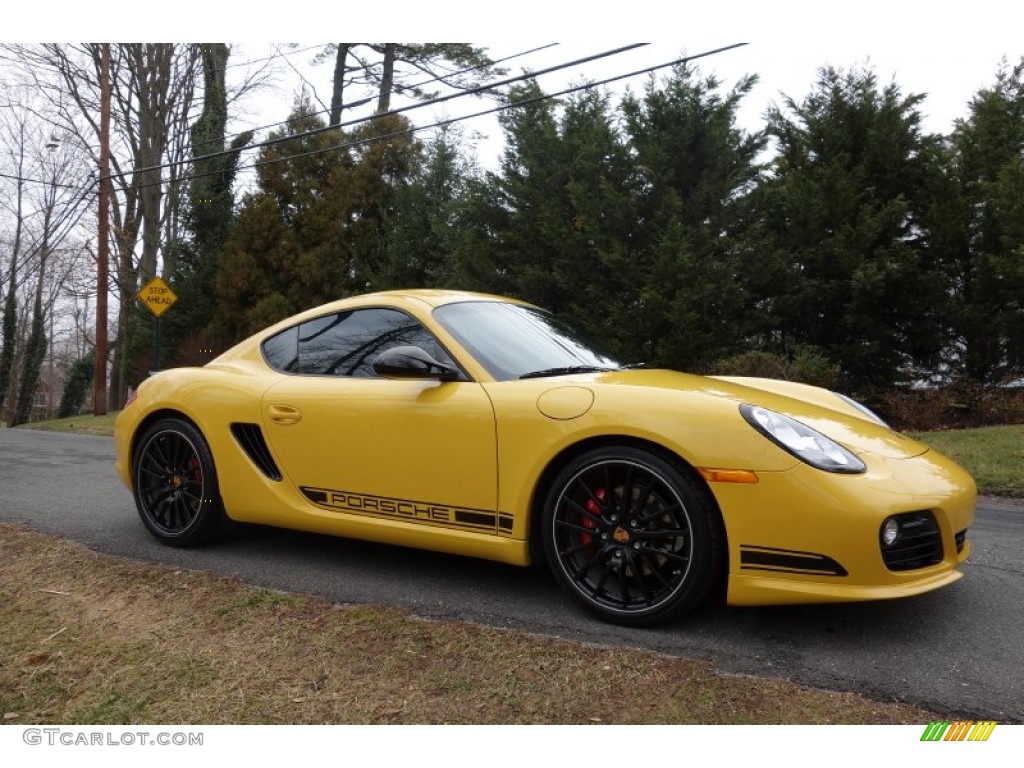2012 Cayman R - Speed Yellow / Black photo #8