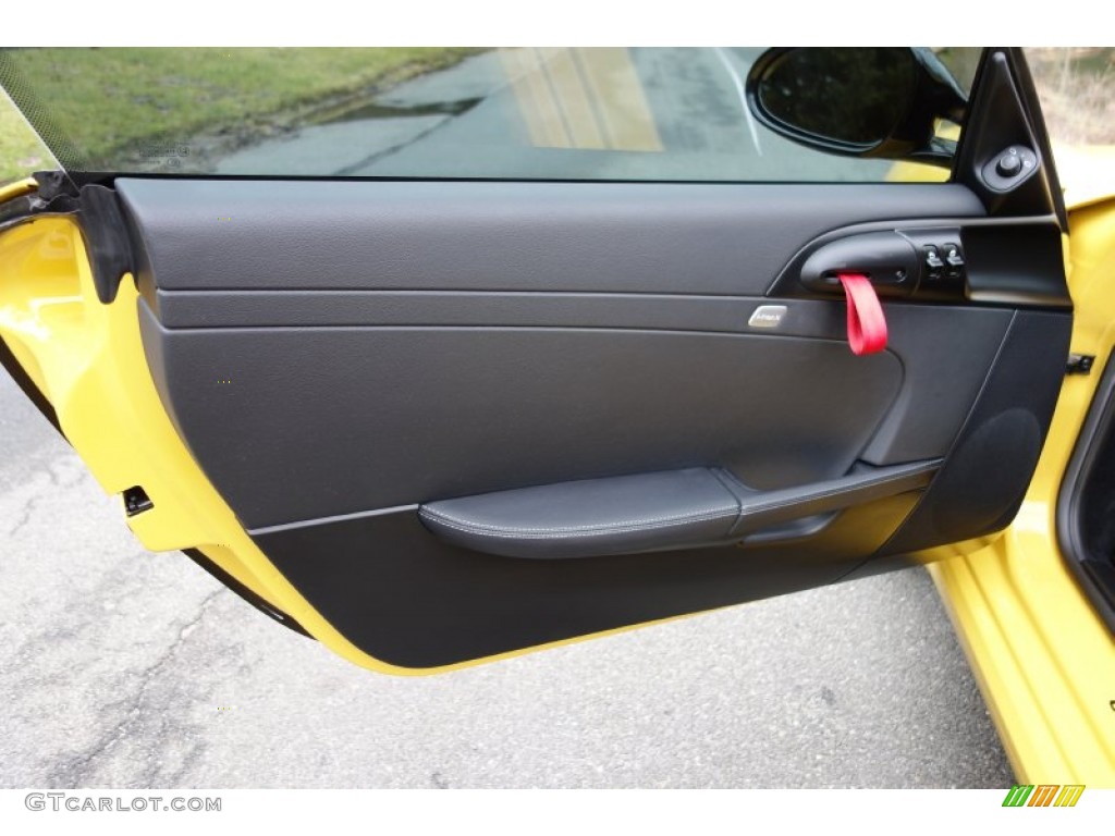 2012 Porsche Cayman R Black Door Panel Photo #89785334