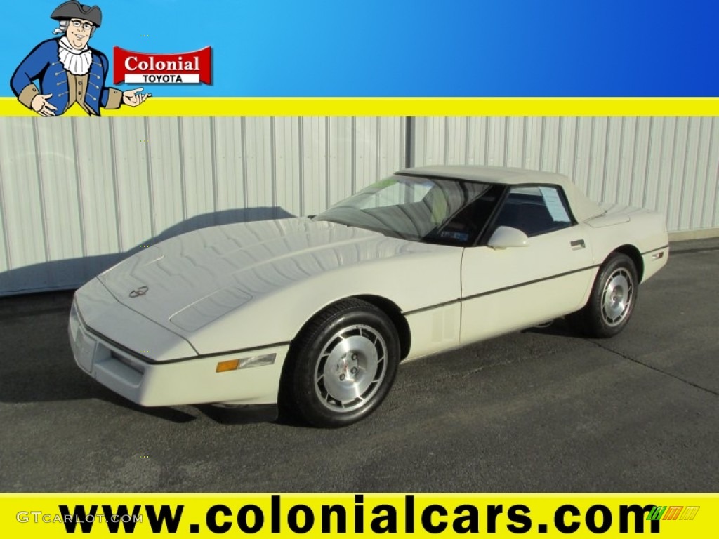 1986 Corvette Coupe - White / Red photo #1