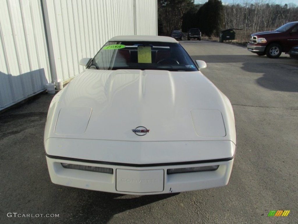 1986 Corvette Coupe - White / Red photo #8