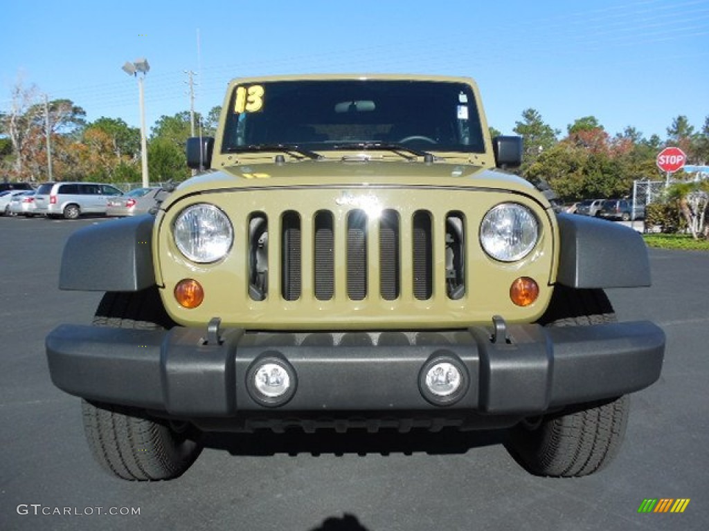 2013 Wrangler Sport 4x4 - Commando Green / Black photo #13