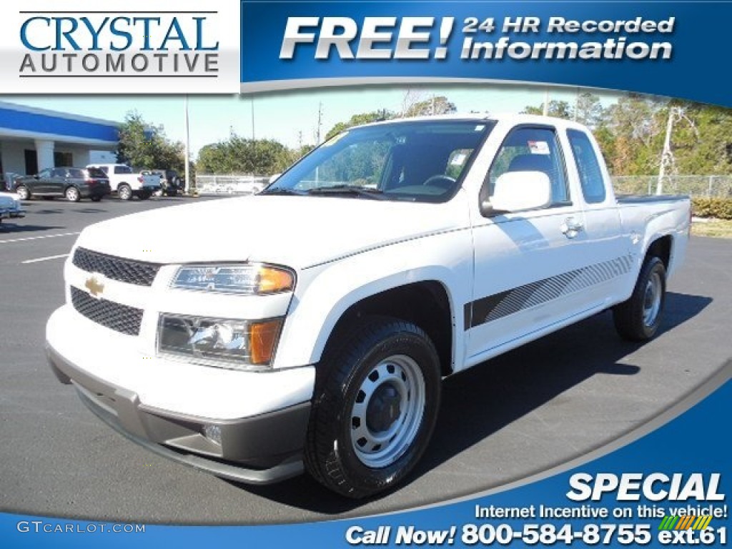 2012 Colorado Work Truck Extended Cab - Summit White / Medium Pewter photo #1