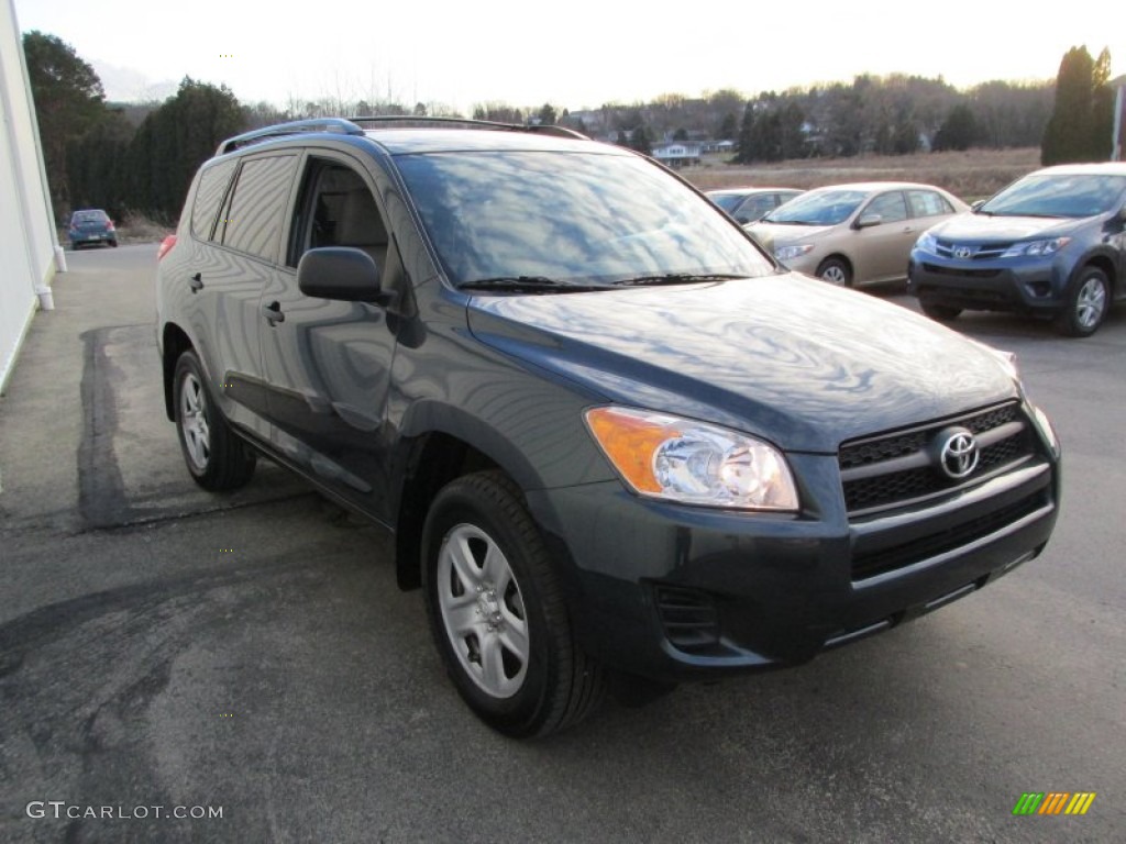 2011 RAV4 I4 4WD - Black Forest Metallic / Ash photo #7