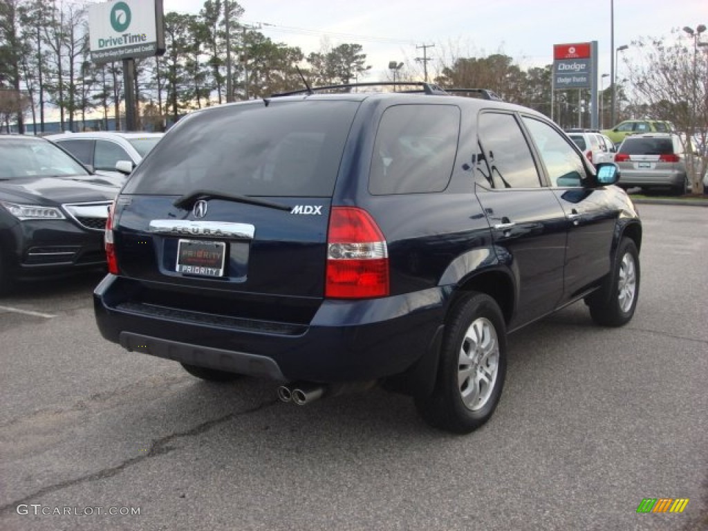 2003 MDX Touring - Midnight Blue Pearl / Saddle photo #7