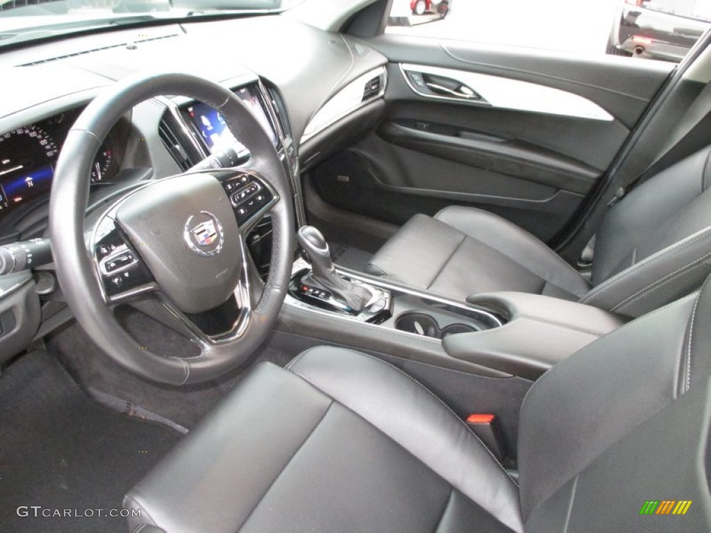 Jet Black/Jet Black Accents Interior 2013 Cadillac ATS 2.5L Luxury Photo #89790428