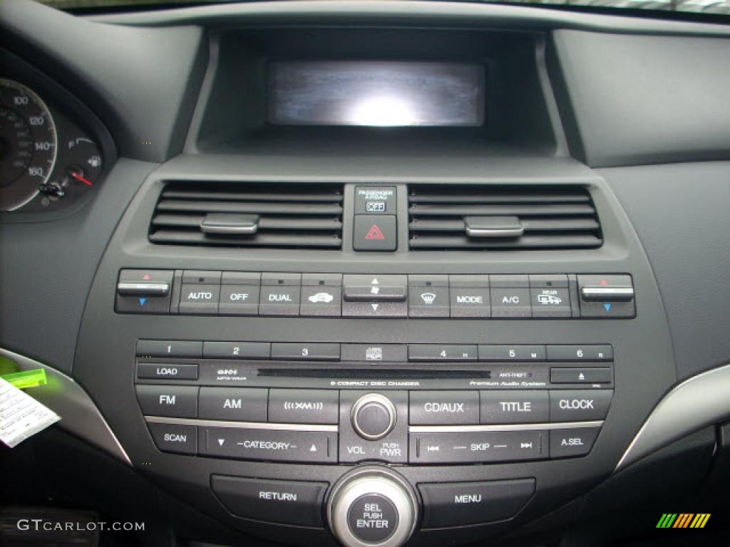 2009 Accord EX-L Sedan - Crystal Black Pearl / Black photo #13