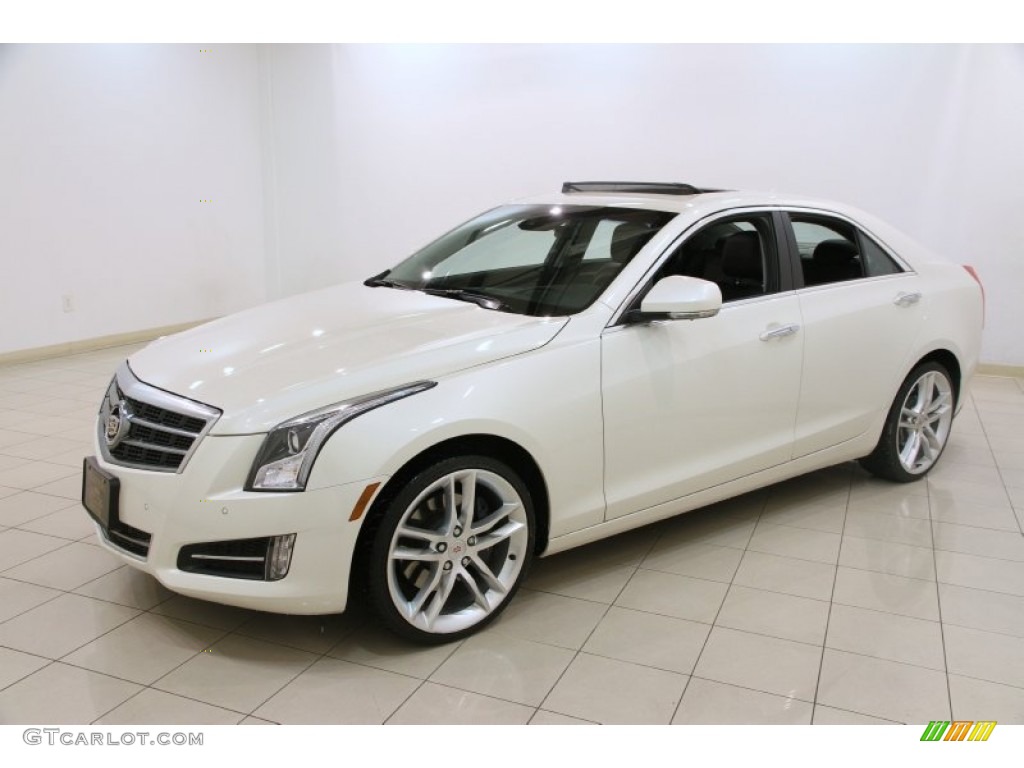 White Diamond Tricoat 2014 Cadillac ATS 3.6L AWD Exterior Photo #89792963