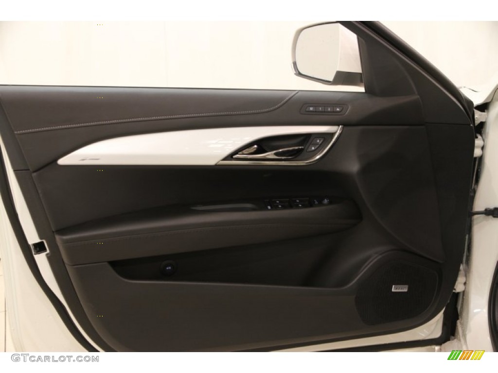 2014 Cadillac ATS 3.6L AWD Jet Black/Jet Black Door Panel Photo #89792984
