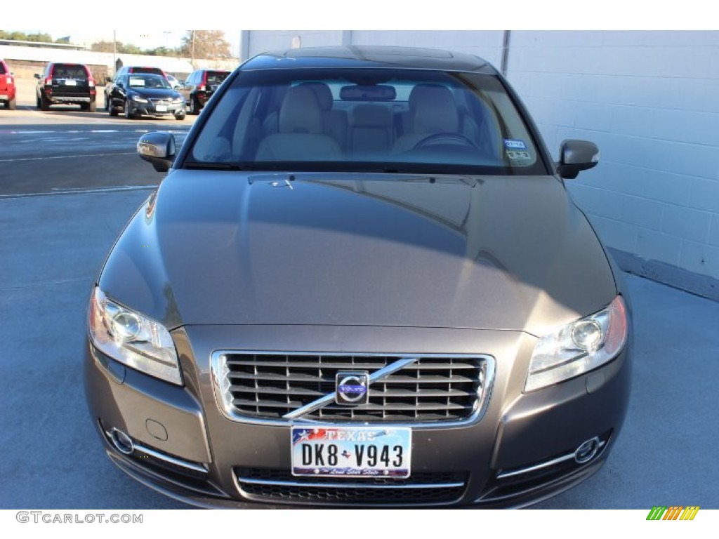 2009 S80 T6 AWD - Oyster Gray Metallic / Sandstone Beige photo #2