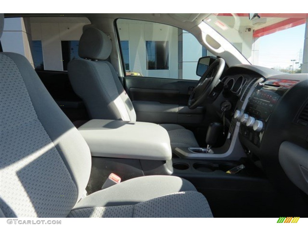 2010 Tundra CrewMax - Super White / Graphite Gray photo #13