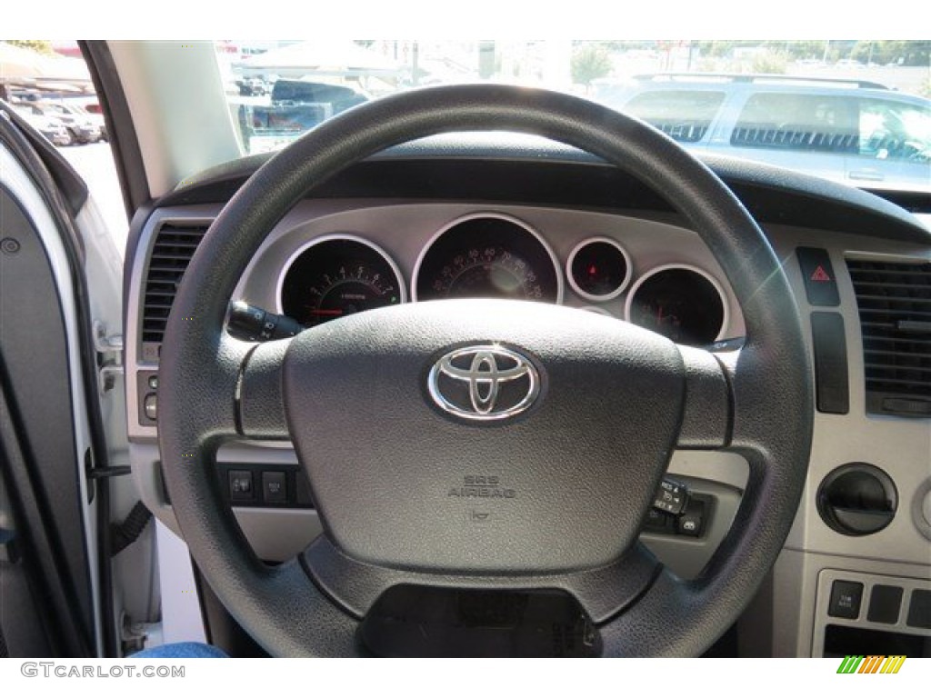 2010 Tundra CrewMax - Super White / Graphite Gray photo #17