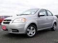 2008 Cosmic Silver Metallic Chevrolet Aveo LS Sedan  photo #4