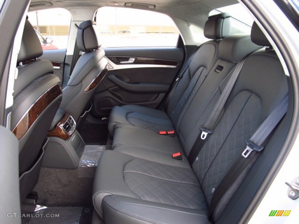 Black Interior 2014 Audi A8 4.0T quattro Photo #89798341