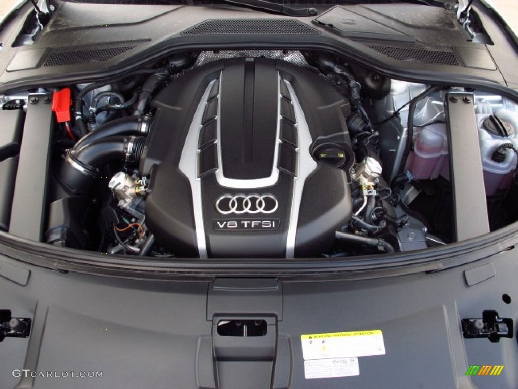 2014 A8 4.0T quattro - Ice Silver Metallic / Black photo #33