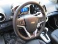 RS Jet Black 2014 Chevrolet Sonic RS Hatchback Steering Wheel