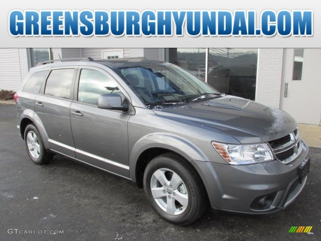 2012 Journey SXT AWD - Storm Grey Pearl / Black/Light Frost Beige photo #1