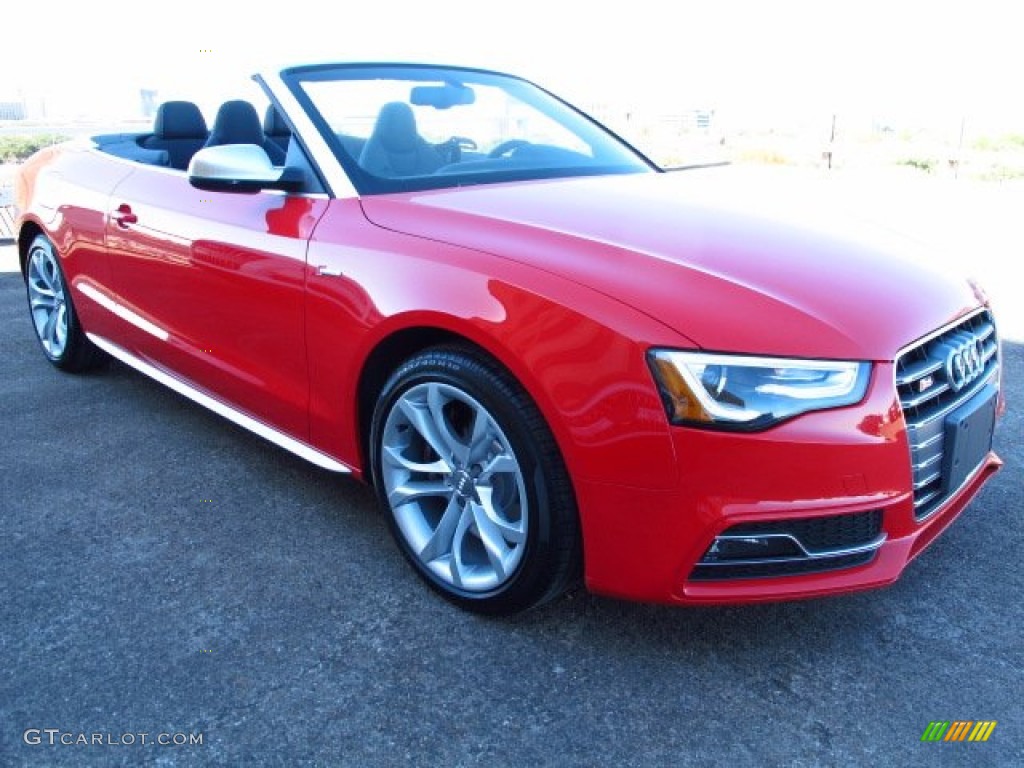 2014 S5 3.0T Premium Plus quattro Cabriolet - Misano Red Pearl / Black photo #9