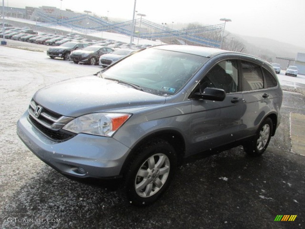 2011 CR-V SE 4WD - Glacier Blue Metallic / Gray photo #5