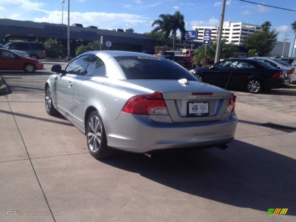 2011 C70 T5 - Electric Silver Metallic / Soverign Hide Off Black Leather/Off Black photo #3