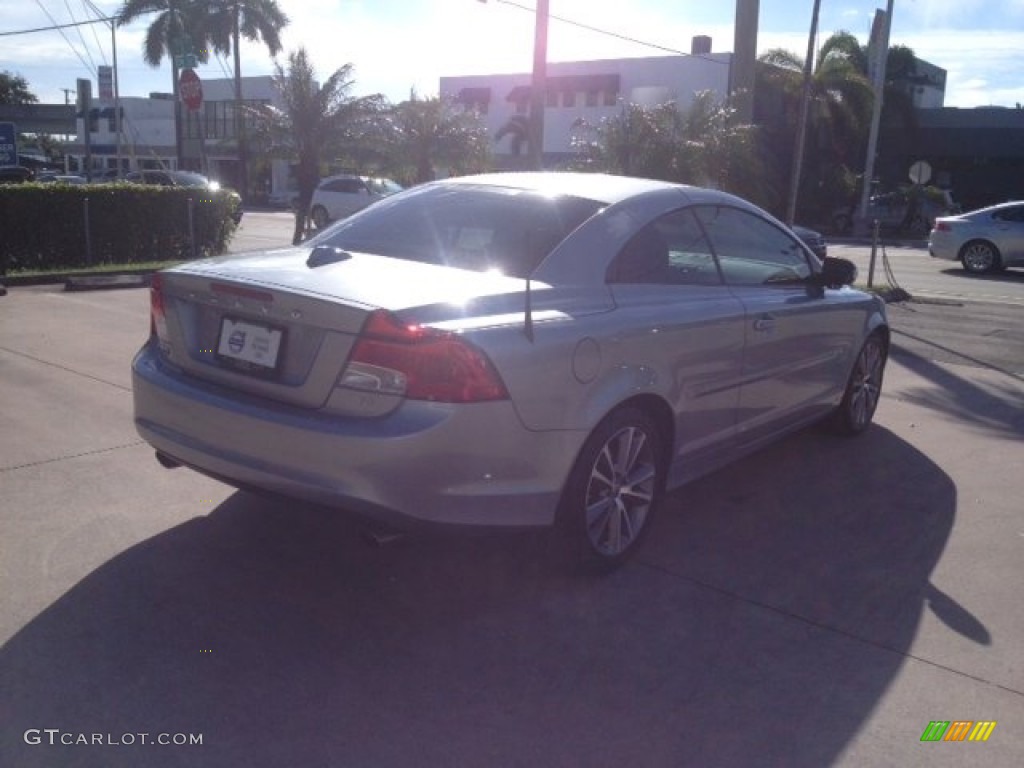 2011 C70 T5 - Electric Silver Metallic / Soverign Hide Off Black Leather/Off Black photo #5