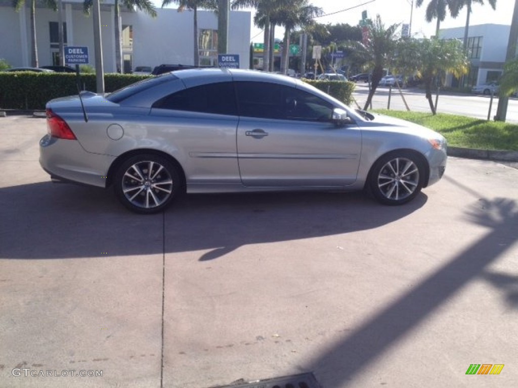 2011 C70 T5 - Electric Silver Metallic / Soverign Hide Off Black Leather/Off Black photo #6