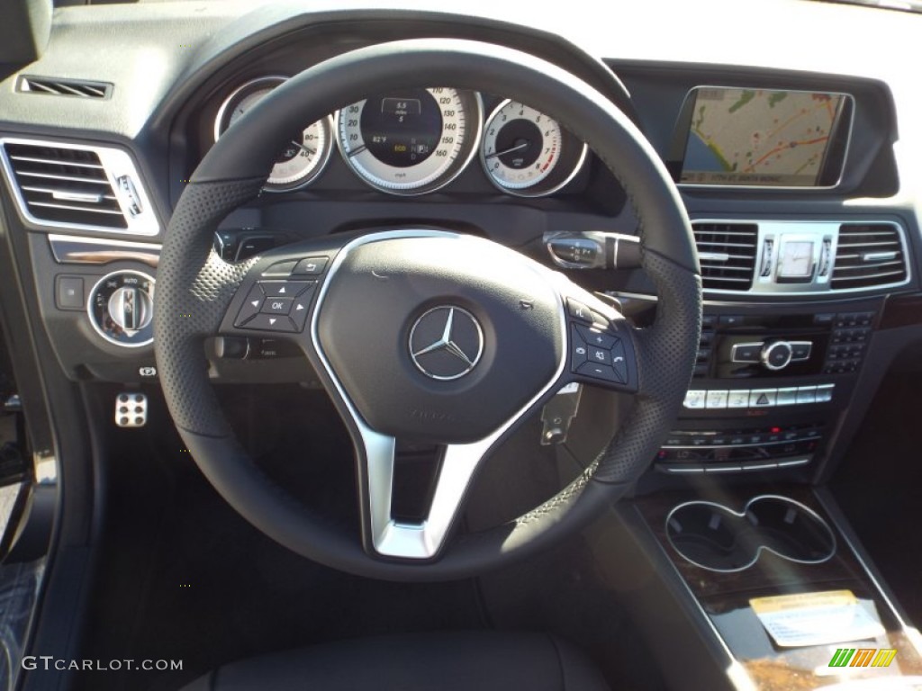 2014 E 350 Cabriolet - Black / Black photo #7