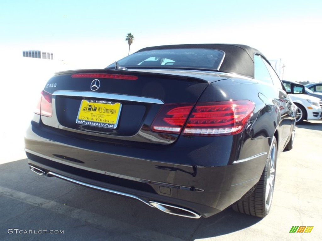 2014 E 350 Cabriolet - Black / Black photo #8