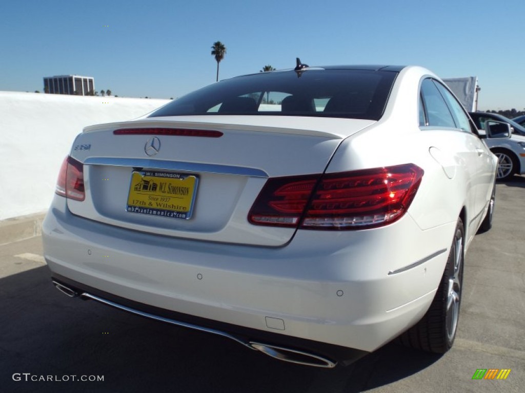 2014 E 350 Coupe - Diamond White Metallic / Black photo #4