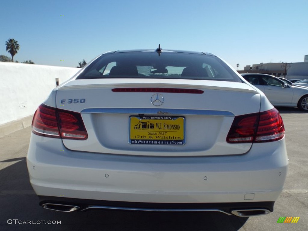 2014 E 350 Coupe - Diamond White Metallic / Black photo #5