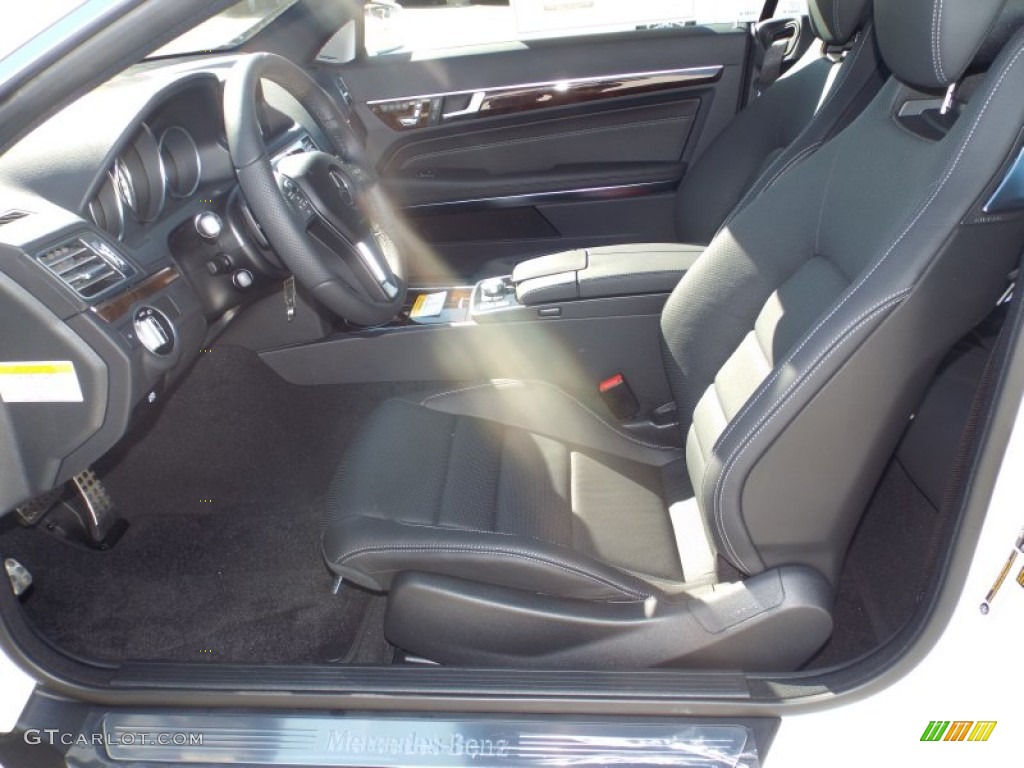 2014 E 350 Coupe - Diamond White Metallic / Black photo #7