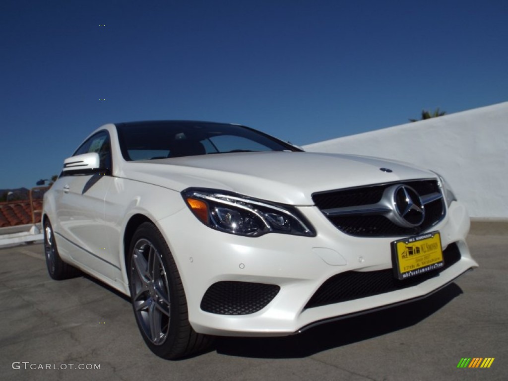2014 E 350 Coupe - Diamond White Metallic / Black photo #11
