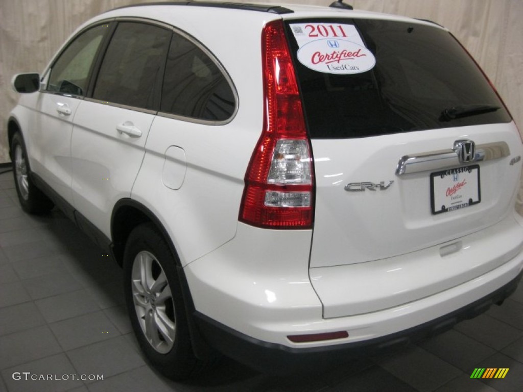 2011 CR-V EX-L 4WD - Taffeta White / Gray photo #9